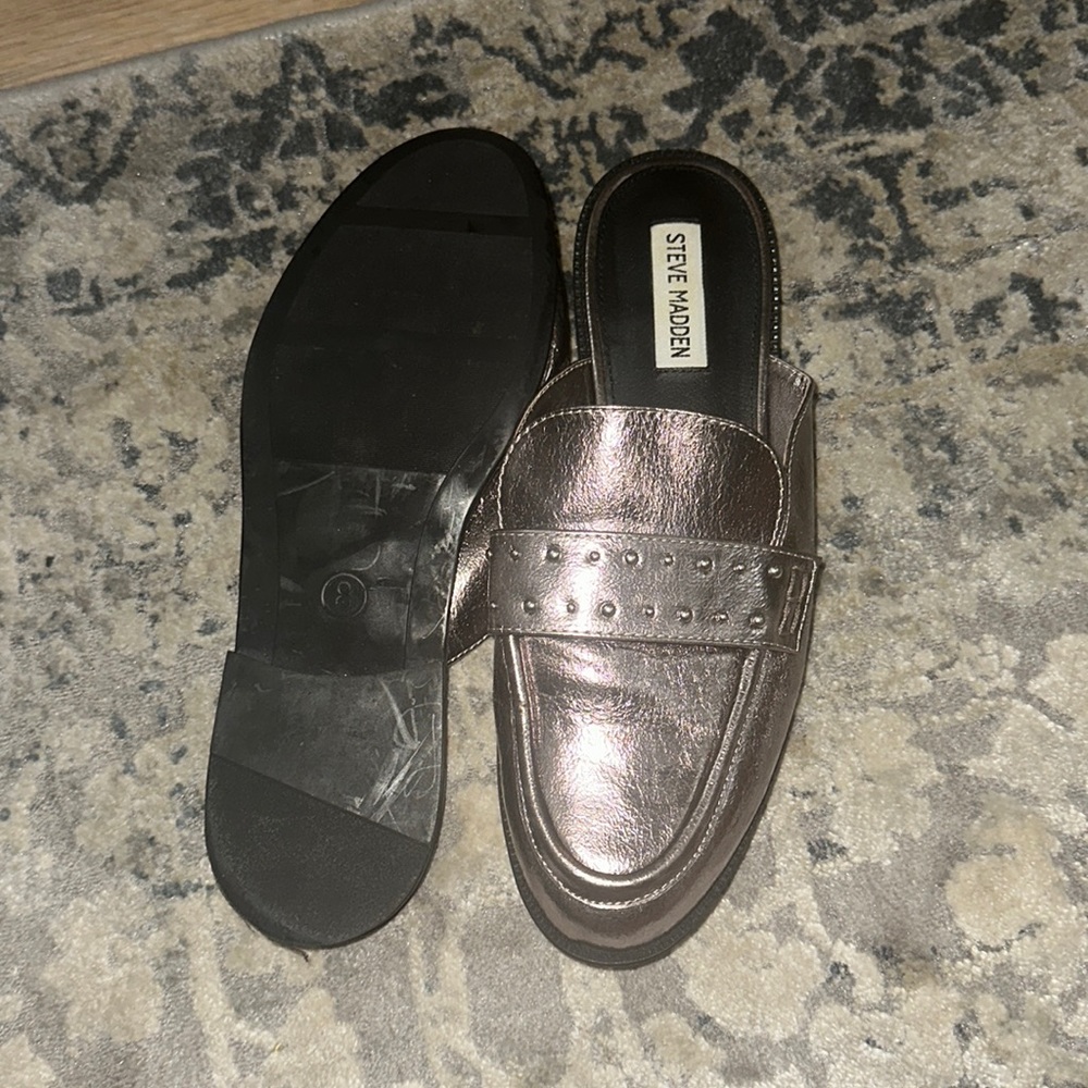 Steve Madden slip on mules work shoes